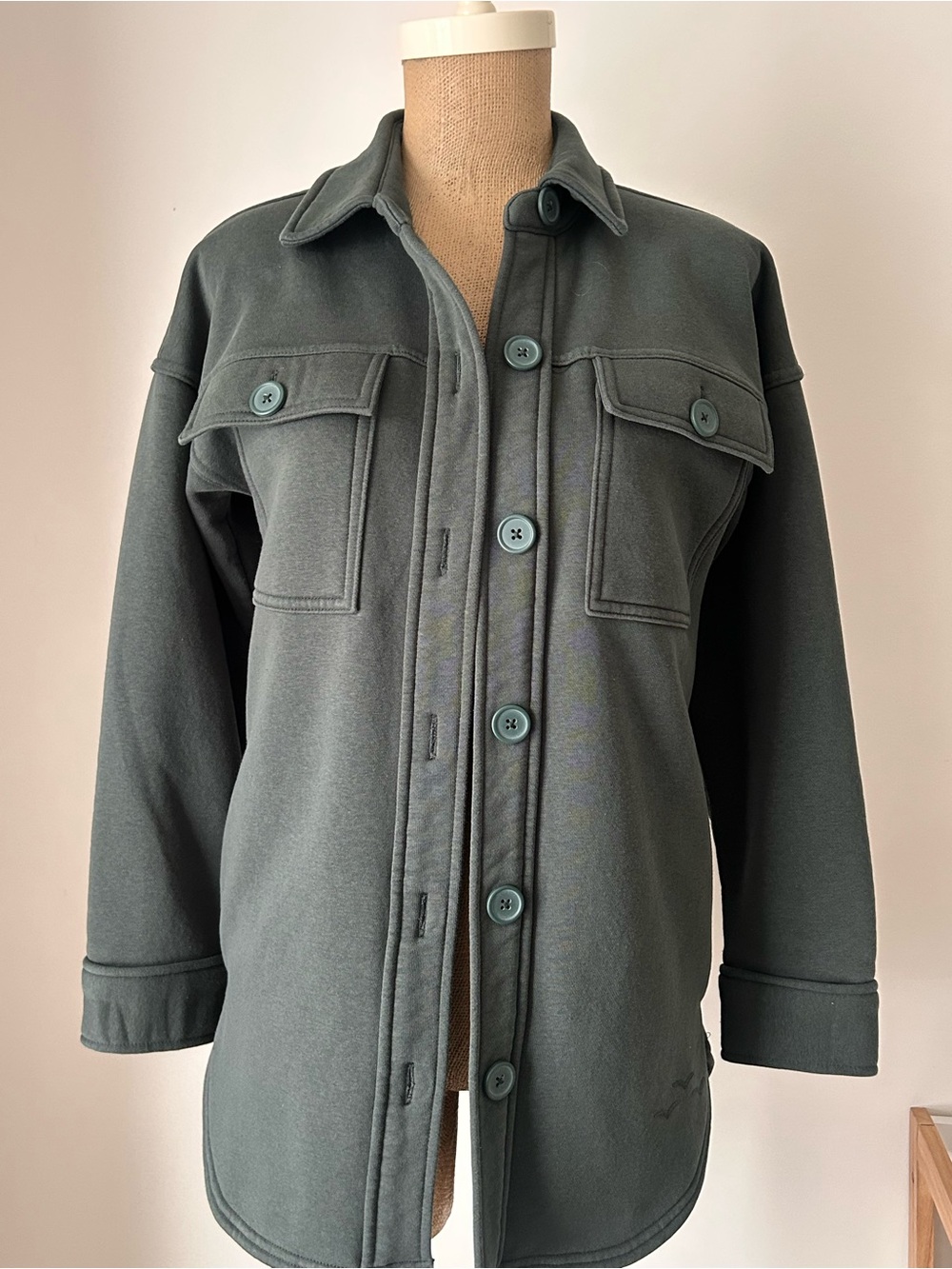 Overshirt Jacket in Slate Green